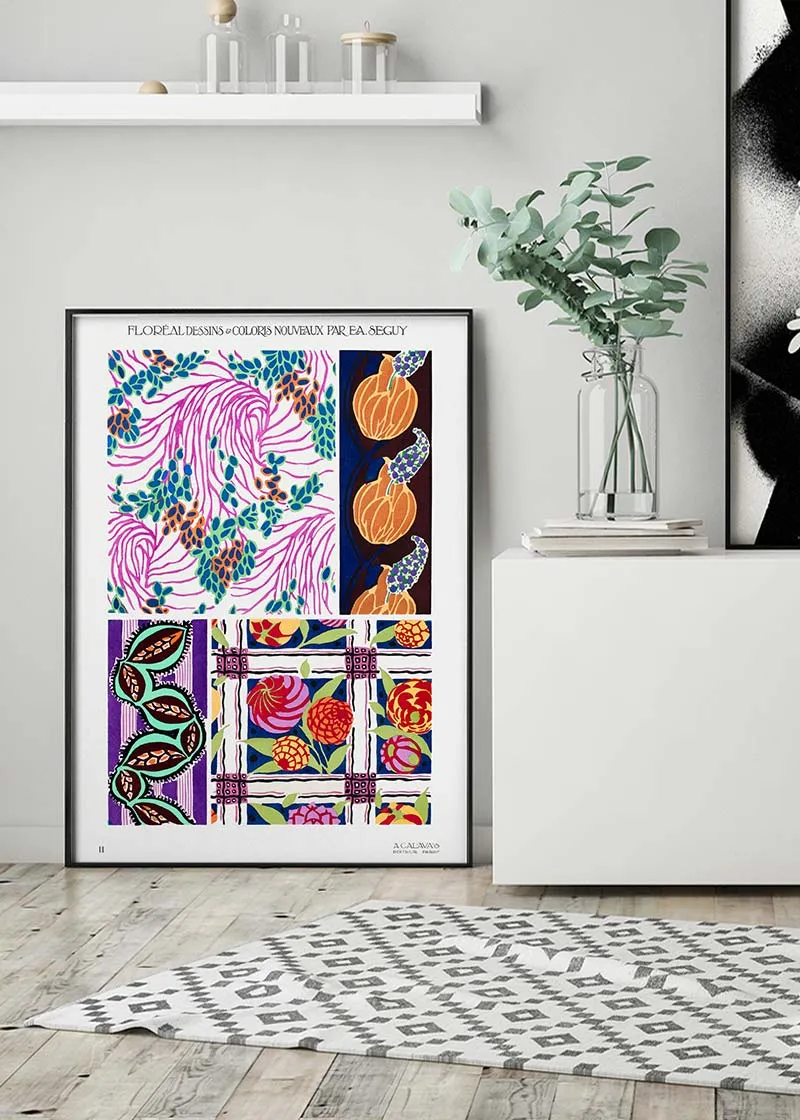 Emile-Alain Séguy Art Nouveau Pattern Print 004