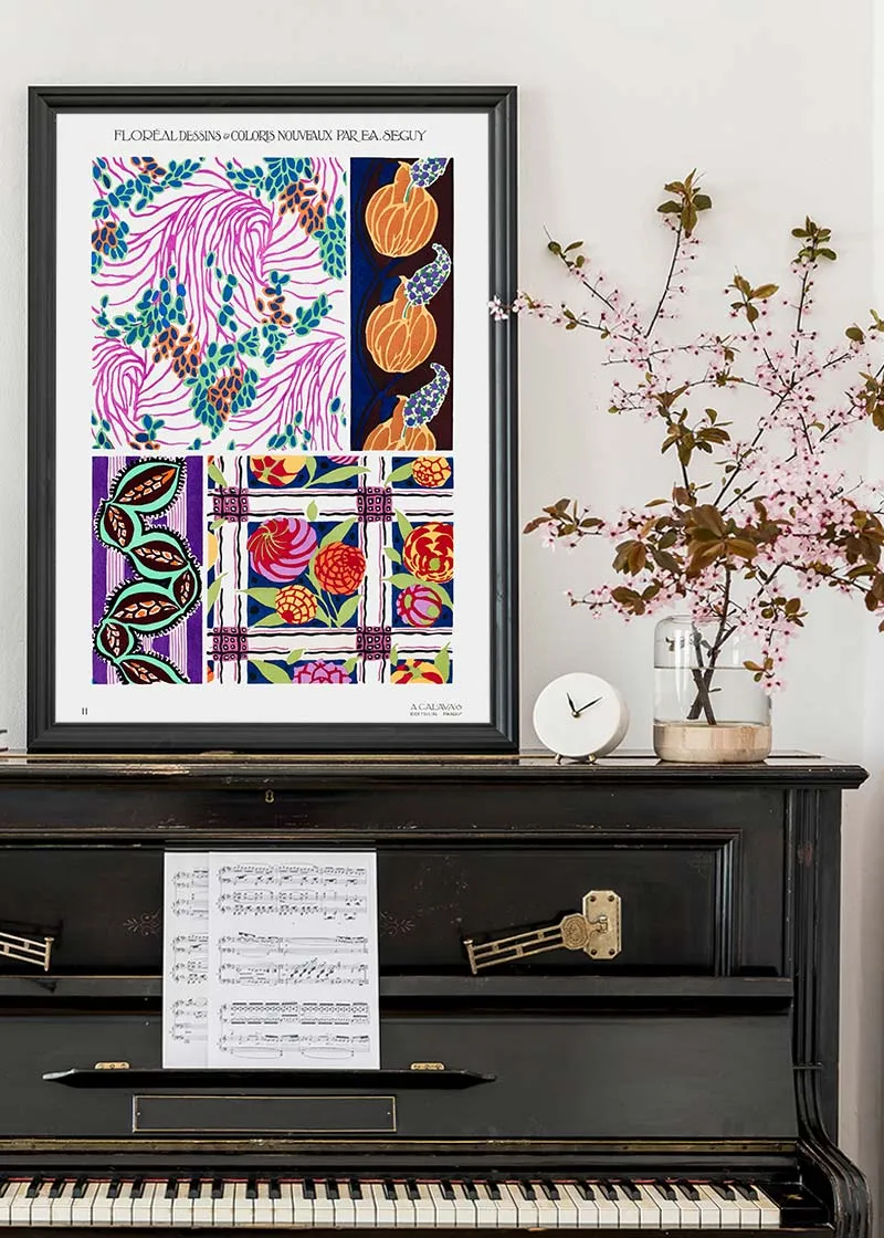 Emile-Alain Séguy Art Nouveau Pattern Print 004