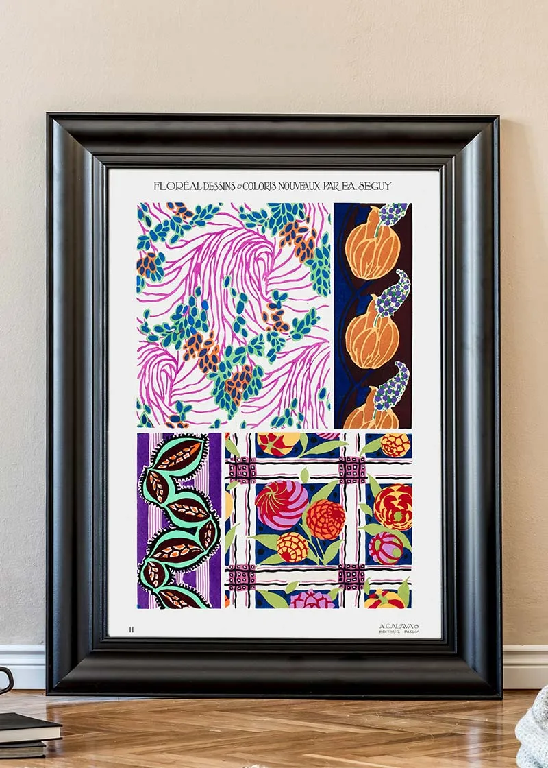Emile-Alain Séguy Art Nouveau Pattern Print 004