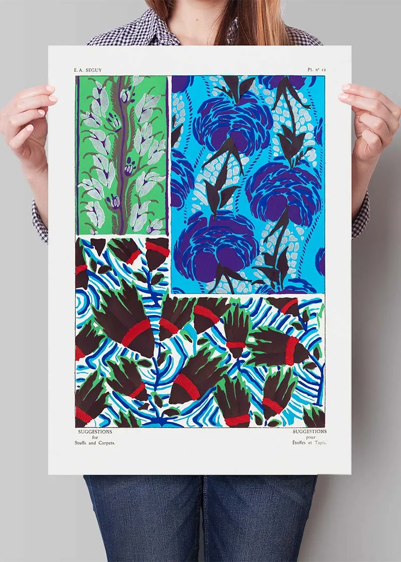 Emile-Alain Séguy Art Nouveau Pattern Print 037