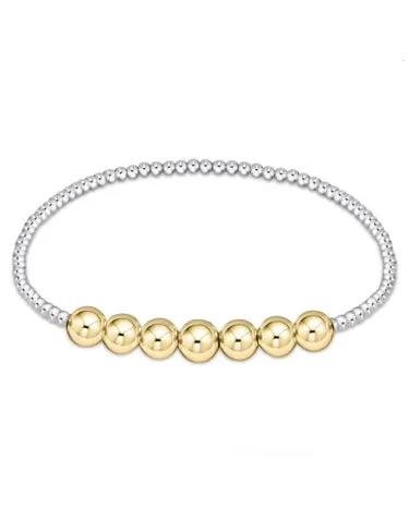 Enewton - Classic Beaded Bliss 3mm Bed Bracelet - 6mm - Mixed Metal