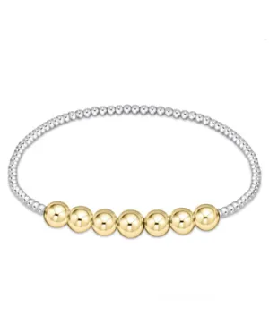 Enewton - Classic Beaded Bliss 3mm Bed Bracelet - 6mm - Mixed Metal