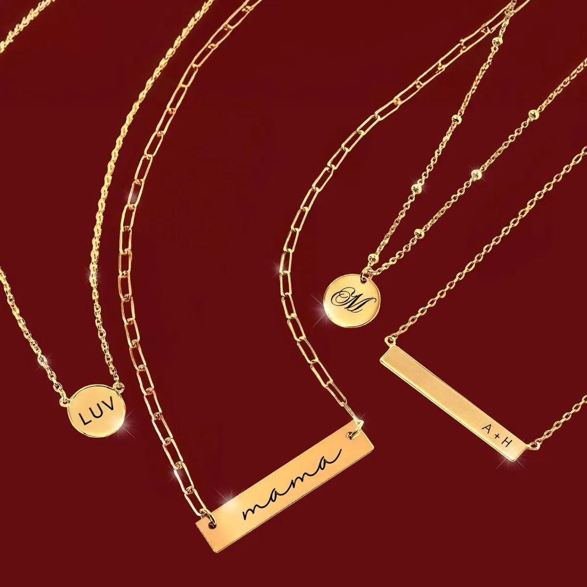Engravable Disc Necklace
