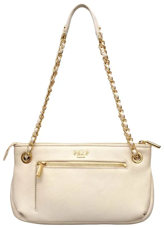 eske Nabilo - Genuine Leather Small Shoulder Bag - Spacious Compartments - Work and Travel Bag - Durable - Water Resistant - Adjustable Strap - Detachable Adjustable shoulder strap - For Women