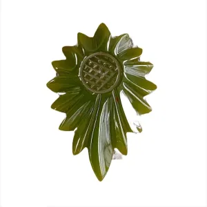 Exceptional Art Deco Carved Bakelite Dress Clip