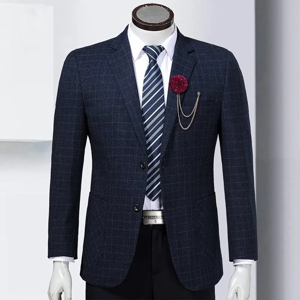 Fashion Bridegroom Wedding Brooches Fabrics Handmade Rose Flower Brooch Lapel Pin Badge Tassel Chain Men's Suit Accessories