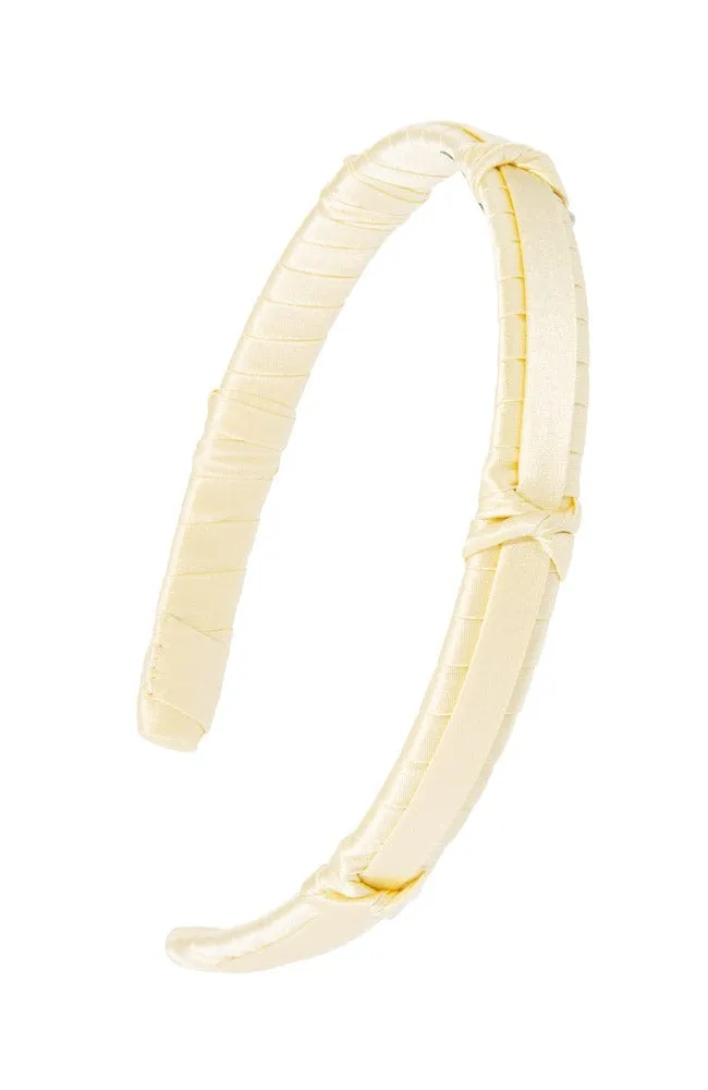 Five Knot 1/2" Ultracomfort Headband - Silk Charmeuse