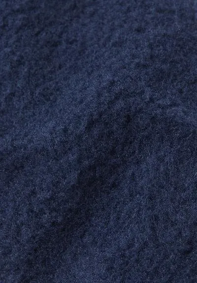 Fleece Lined Wool Mittens, Luminen Navy