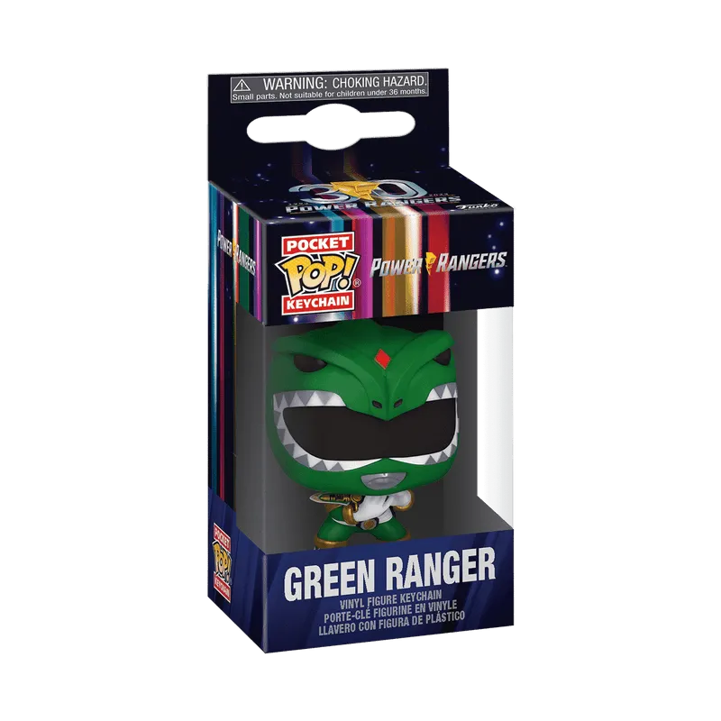 Funko Keychain Power Rangers  - Green Ranger (30TH ANNIVERSARY)