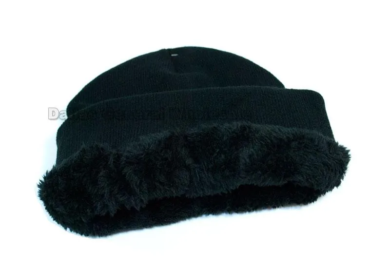Fur Lining Men Thermal Beanies Caps Wholesale