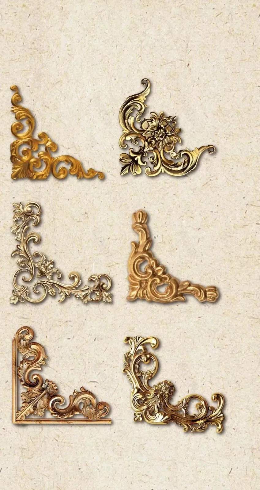 Gilded Art Deco Stickers - Elevate Your Creations with Timeless Elegance