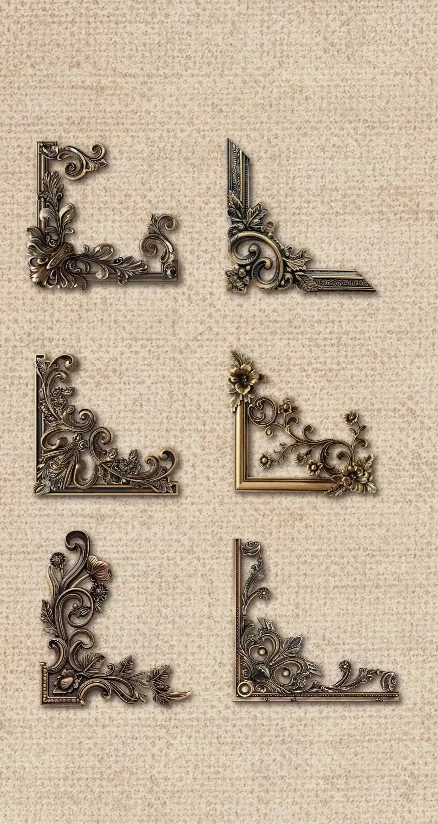 Gilded Art Deco Stickers - Elevate Your Creations with Timeless Elegance
