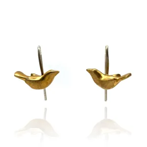 Gold Vermeil Petite Bird Earrings