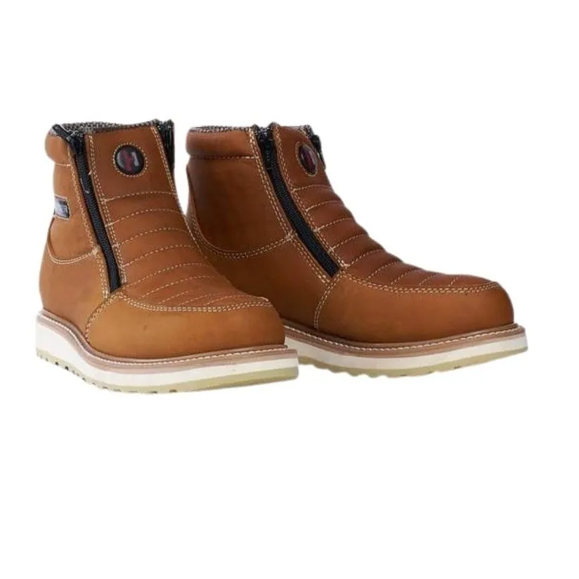 Hammer 339 Habana  Men's Double Zipper, Leather Work Boot, soft toe , double density sole