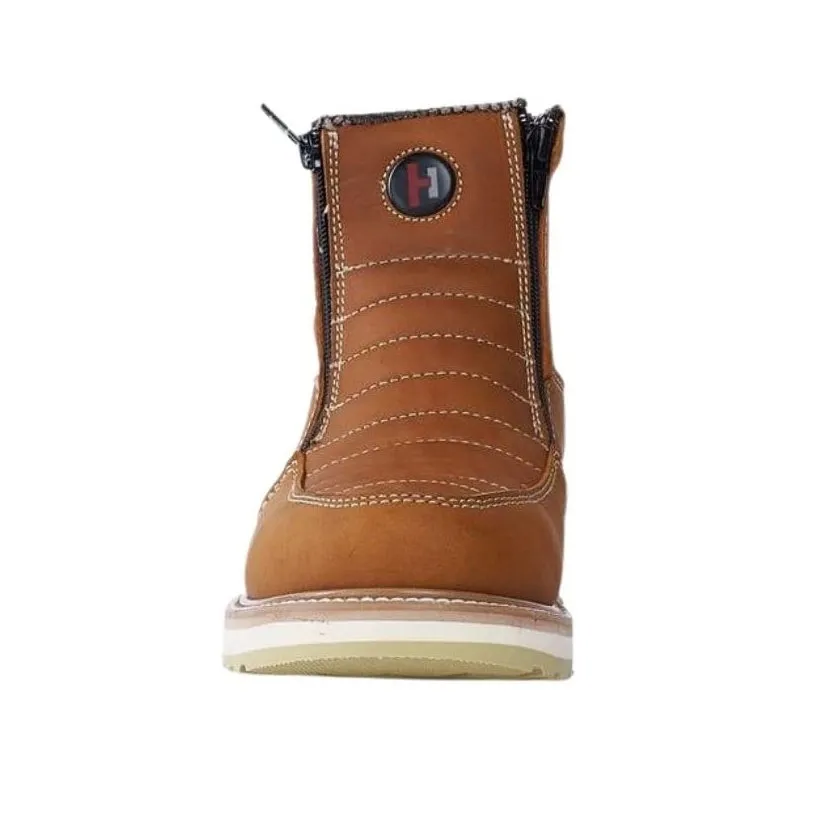 Hammer 339 Habana  Men's Double Zipper, Leather Work Boot, soft toe , double density sole