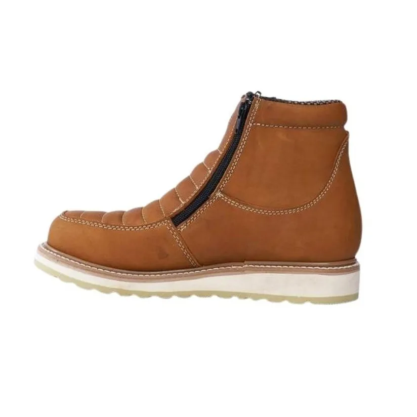 Hammer 339 Habana  Men's Double Zipper, Leather Work Boot, soft toe , double density sole