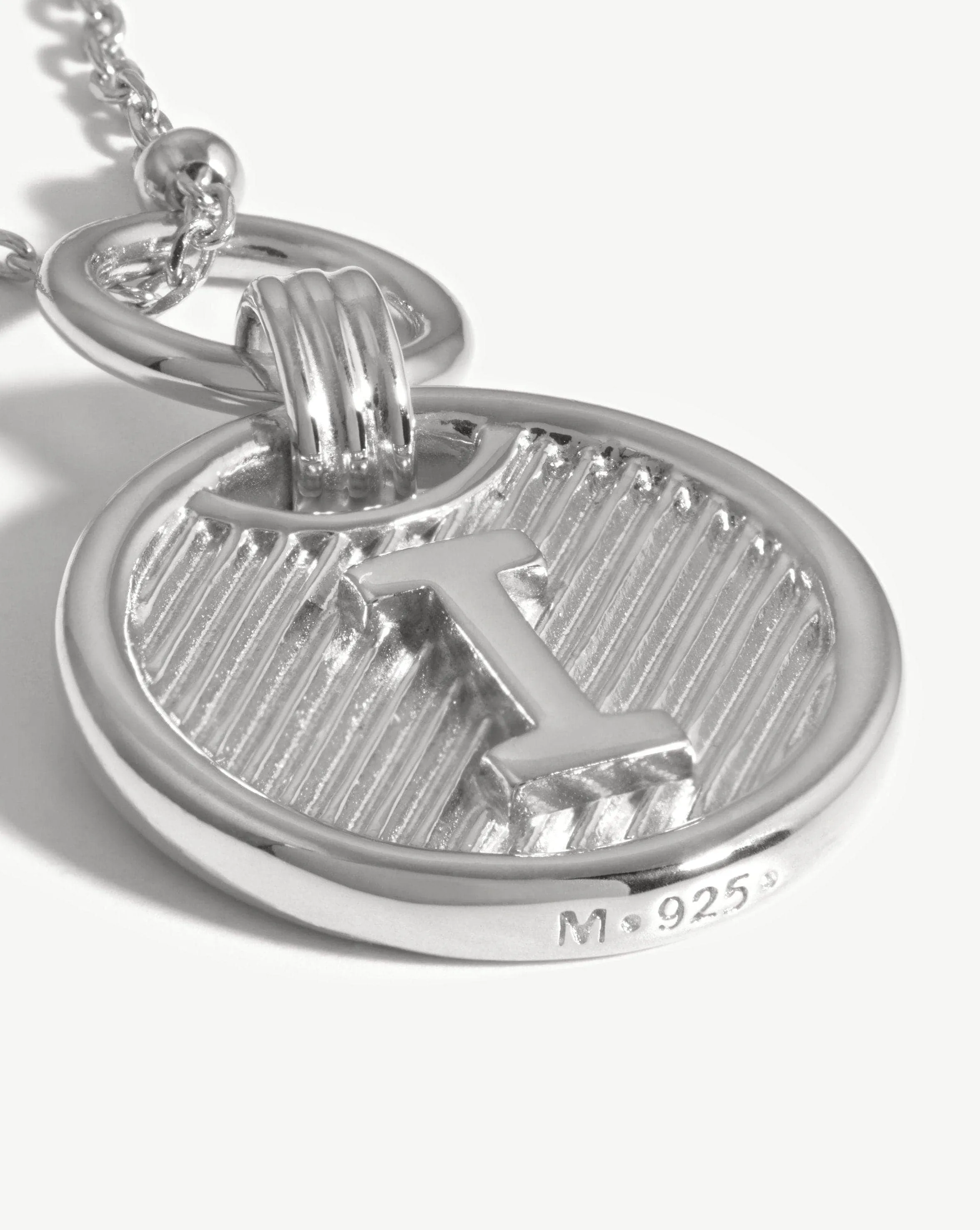 Initial Pendant Necklace - Initial I | Sterling Silver