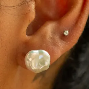 Keshi Pearl Studs
