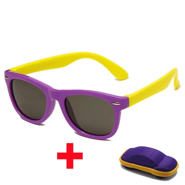 Kids Silicone Square Sunglasses