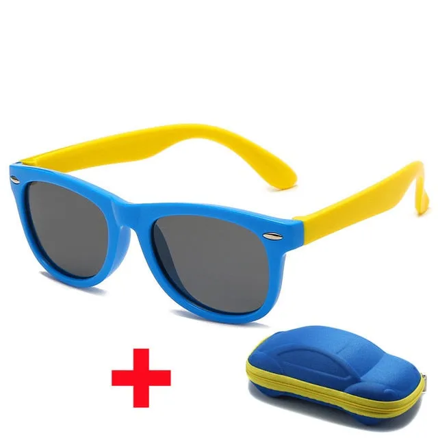 Kids Silicone Square Sunglasses