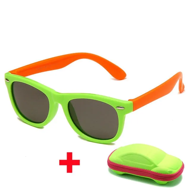 Kids Silicone Square Sunglasses