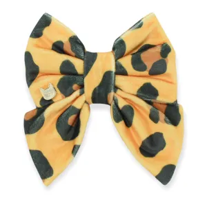 Leopard Velvet Luxe Velvet Sailor Bow