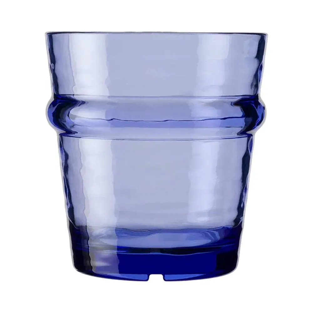 Libbey 109302 10 oz. Infinium Tidal Blue Rocks / Old Fashioned Glass - Case of 12 Pcs
