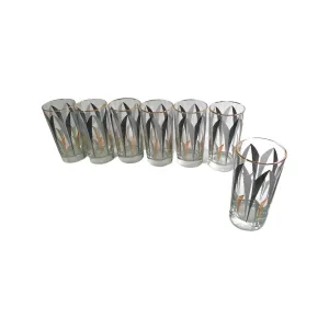 Libbey Vintage Art Deco Cocktail Glasses (Set of 7)