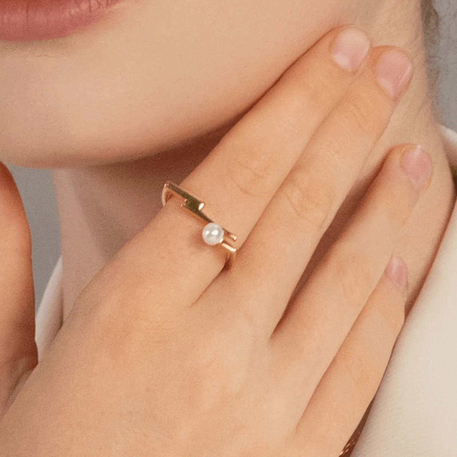 Lightning Statement Ring