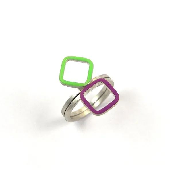 Losange stackable ring
