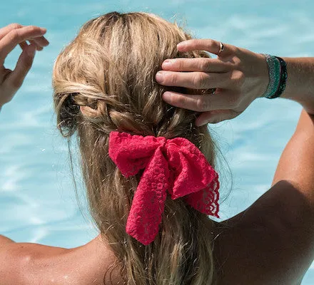 Luxe Lace Pony Bow