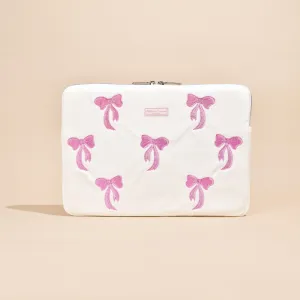 LUXE Pink Bow Laptop Sleeve