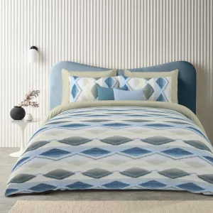 Mahina Ethnic Bedsheet - Blue