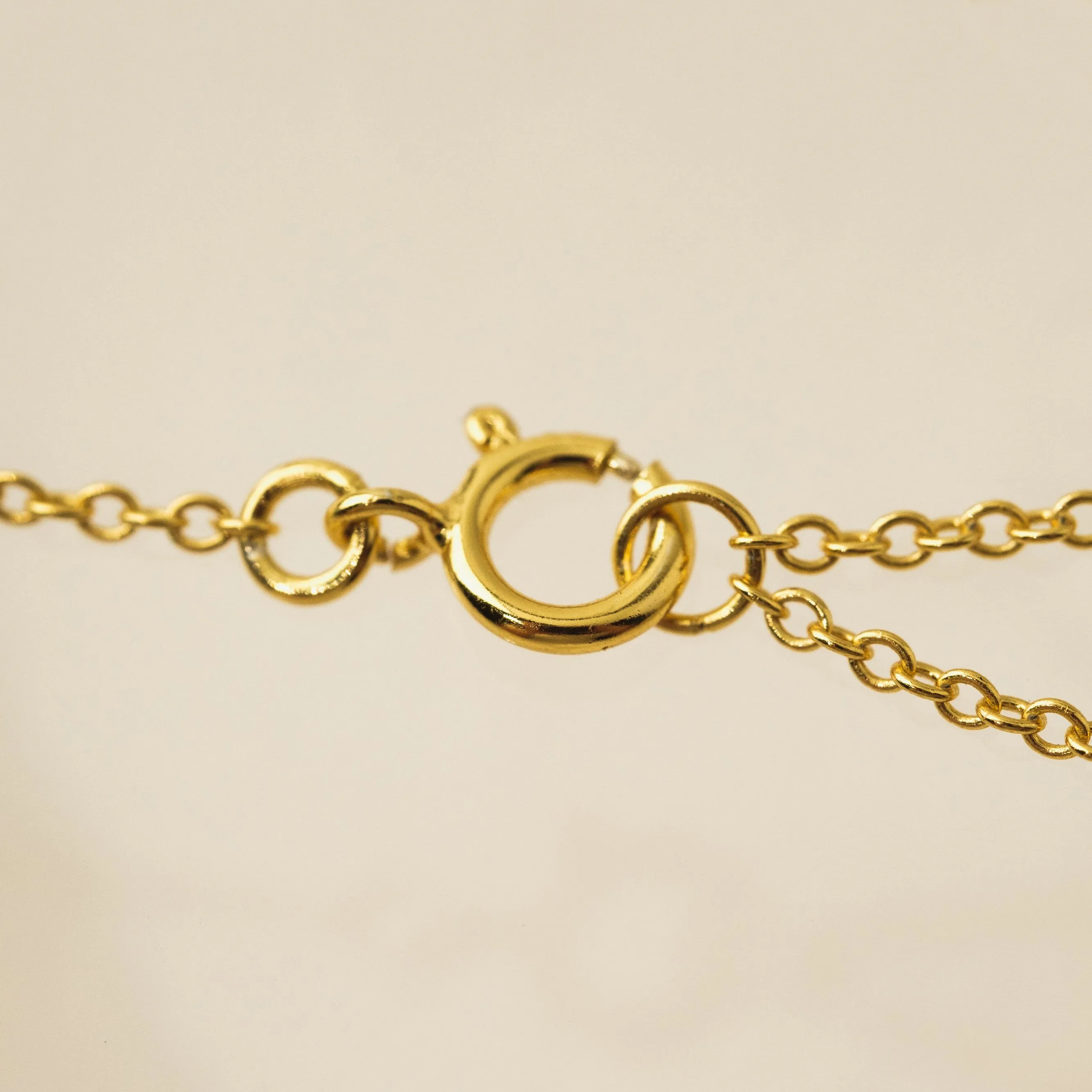May Birthstone Fluted Necklace