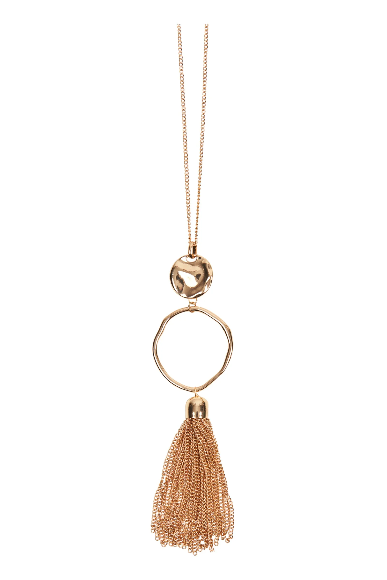 Meta Drop Necklace - Gold
