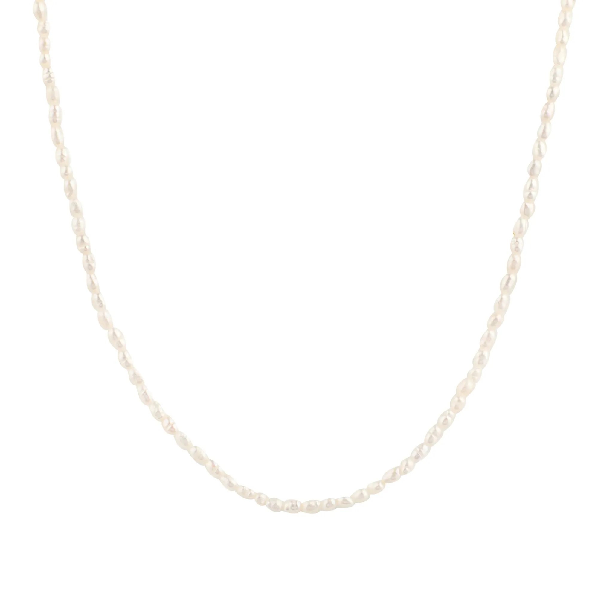 Mini Rice Pearl Beaded Necklace