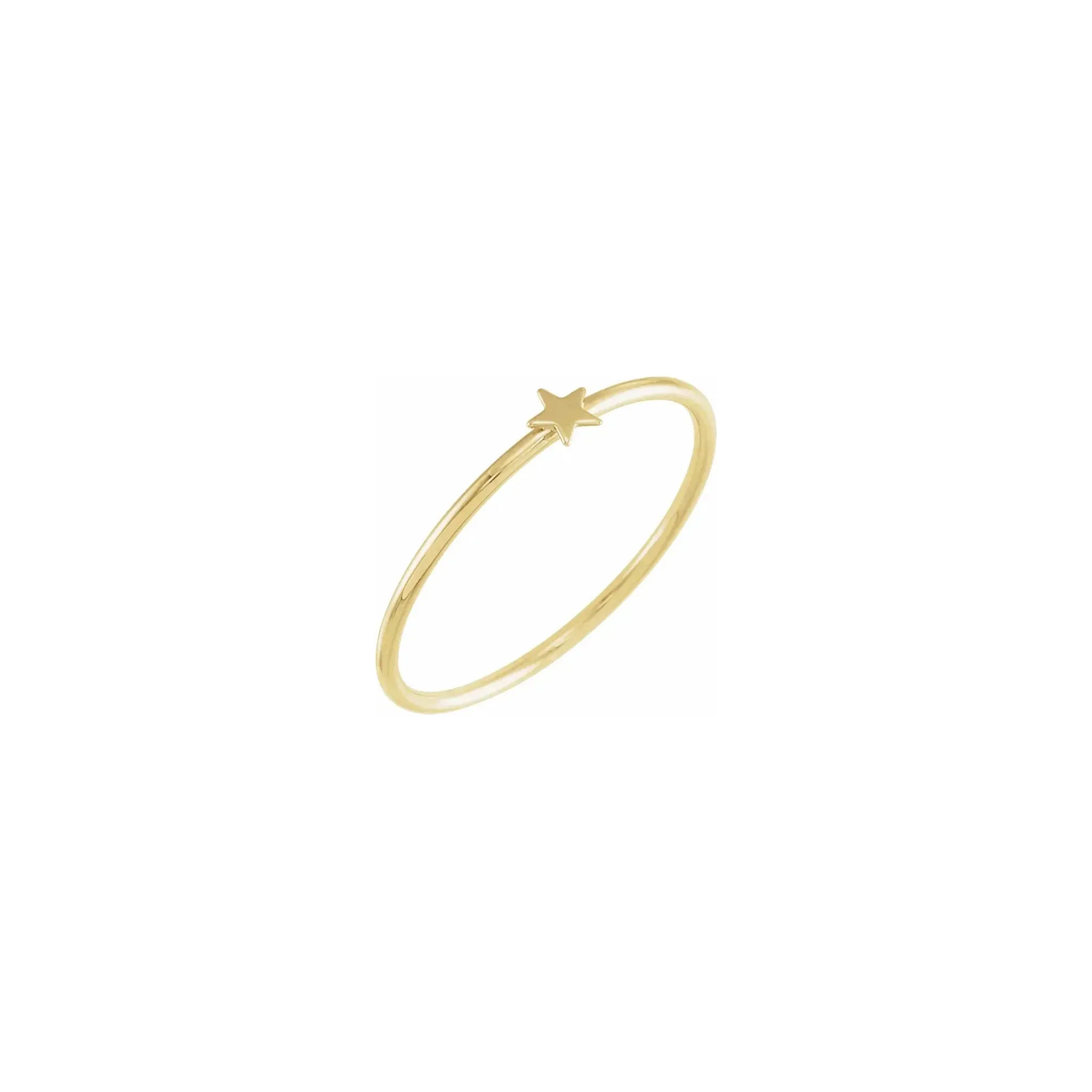 Mini Star Stackable Ring (14K)