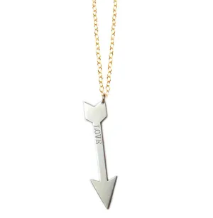Mixed Metal Personalized Arrow Necklace-The TODAY Show