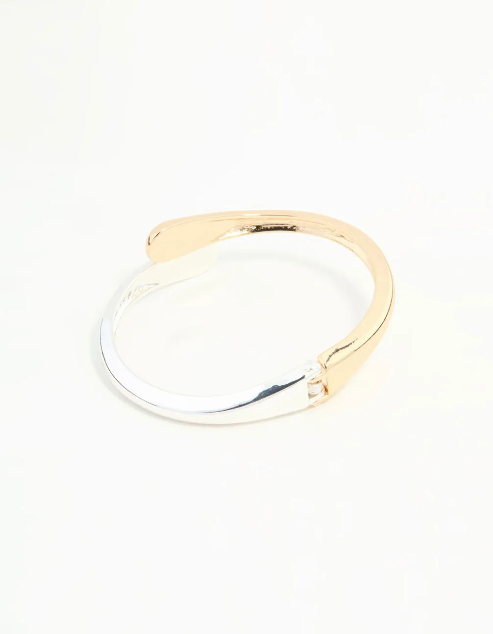 Mixed Metals Swirl Wrist Cuff