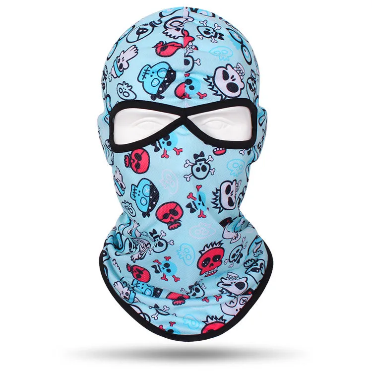 Motorcycle and bicycle equipment sweat-absorbent breathable skull cover outdoor sports neck cover riding fishing sun protection mask