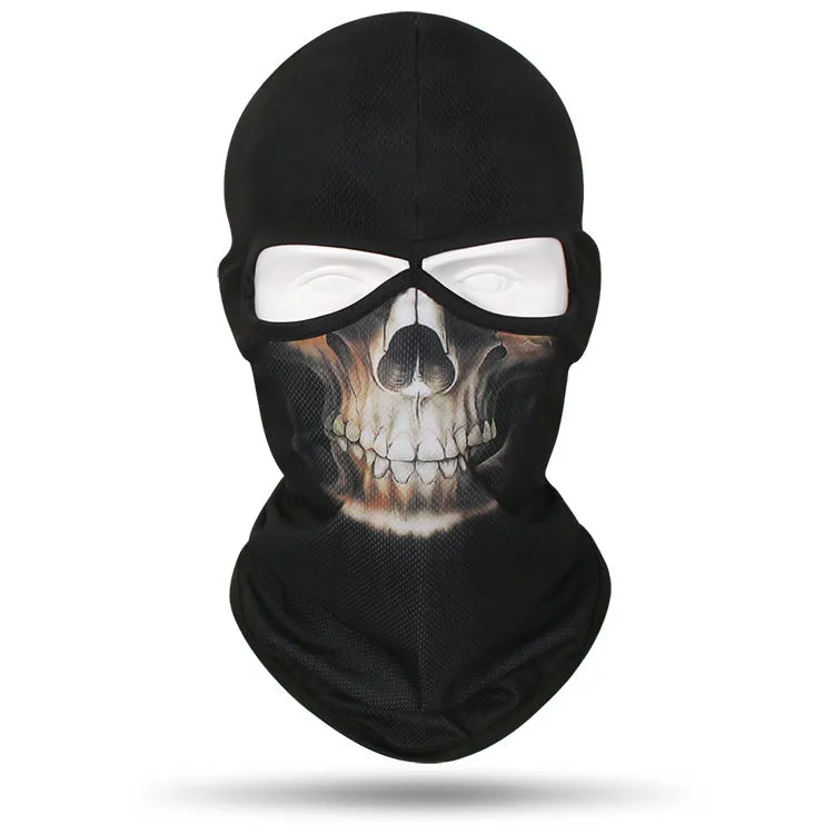 Motorcycle and bicycle equipment sweat-absorbent breathable skull cover outdoor sports neck cover riding fishing sun protection mask