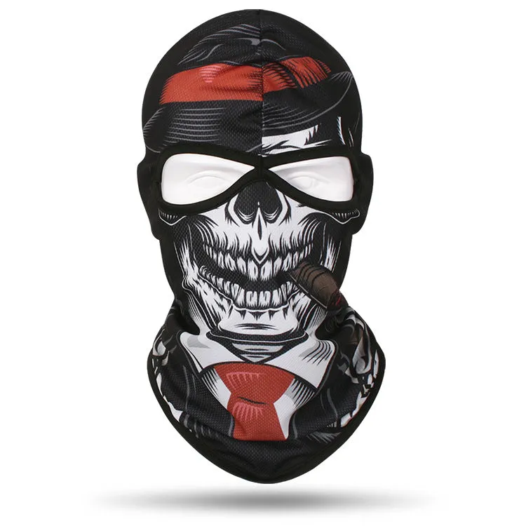 Motorcycle and bicycle equipment sweat-absorbent breathable skull cover outdoor sports neck cover riding fishing sun protection mask