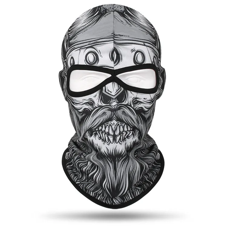 Motorcycle and bicycle equipment sweat-absorbent breathable skull cover outdoor sports neck cover riding fishing sun protection mask
