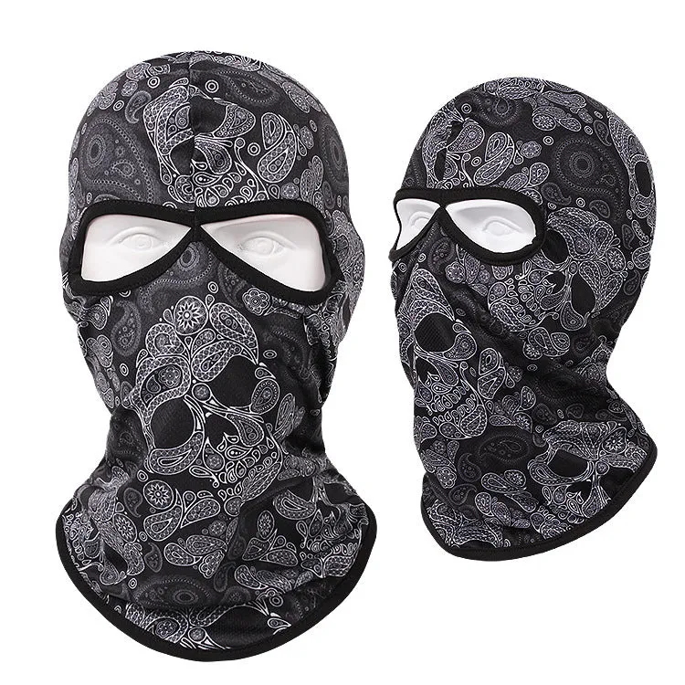 Motorcycle and bicycle equipment sweat-absorbent breathable skull cover outdoor sports neck cover riding fishing sun protection mask