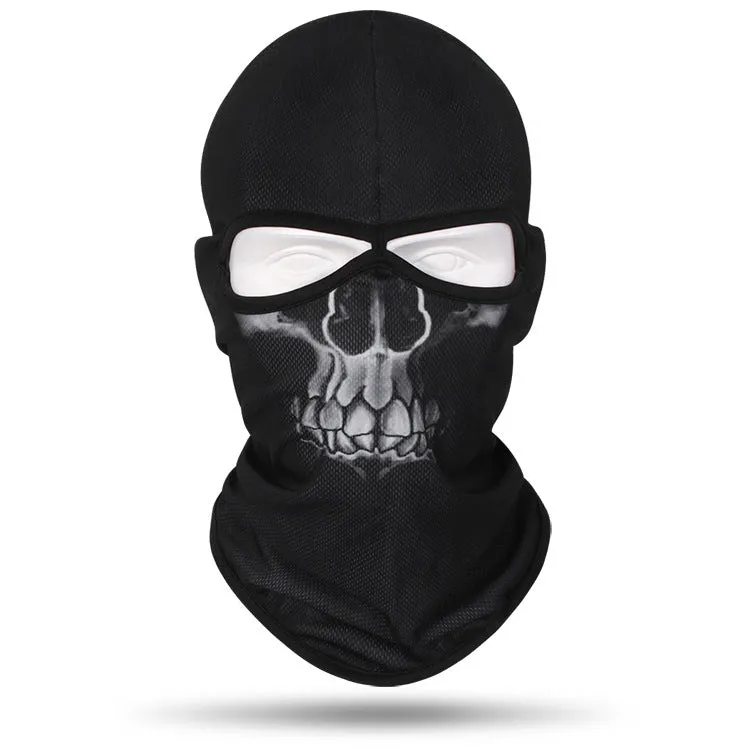 Motorcycle and bicycle equipment sweat-absorbent breathable skull cover outdoor sports neck cover riding fishing sun protection mask