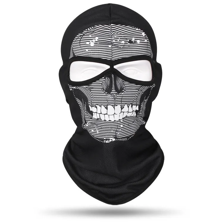 Motorcycle and bicycle equipment sweat-absorbent breathable skull cover outdoor sports neck cover riding fishing sun protection mask