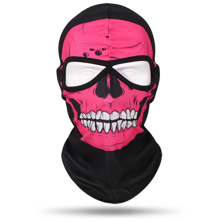 Motorcycle and bicycle equipment sweat-absorbent breathable skull cover outdoor sports neck cover riding fishing sun protection mask