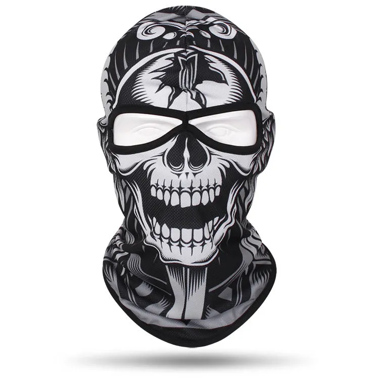 Motorcycle and bicycle equipment sweat-absorbent breathable skull cover outdoor sports neck cover riding fishing sun protection mask