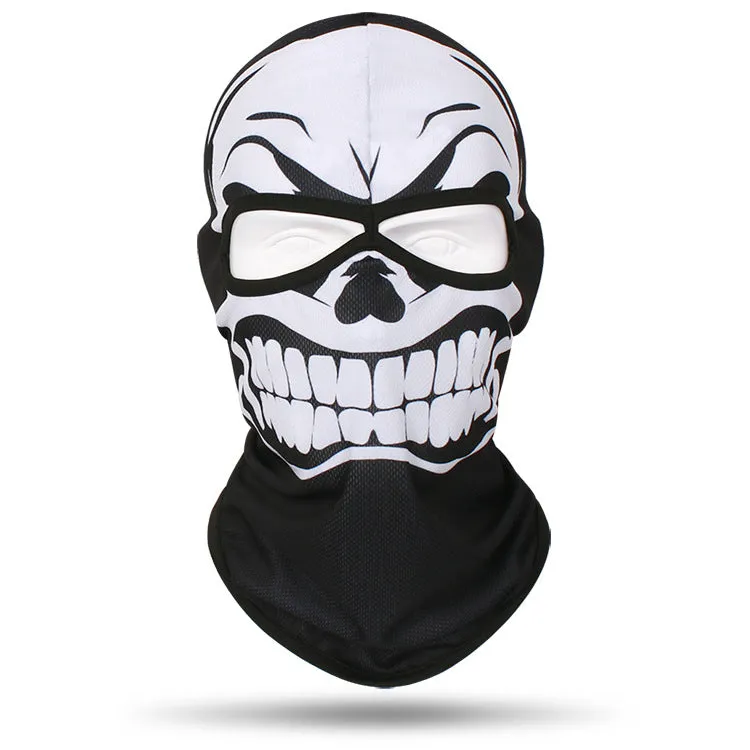 Motorcycle and bicycle equipment sweat-absorbent breathable skull cover outdoor sports neck cover riding fishing sun protection mask