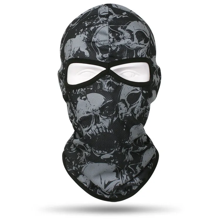 Motorcycle and bicycle equipment sweat-absorbent breathable skull cover outdoor sports neck cover riding fishing sun protection mask